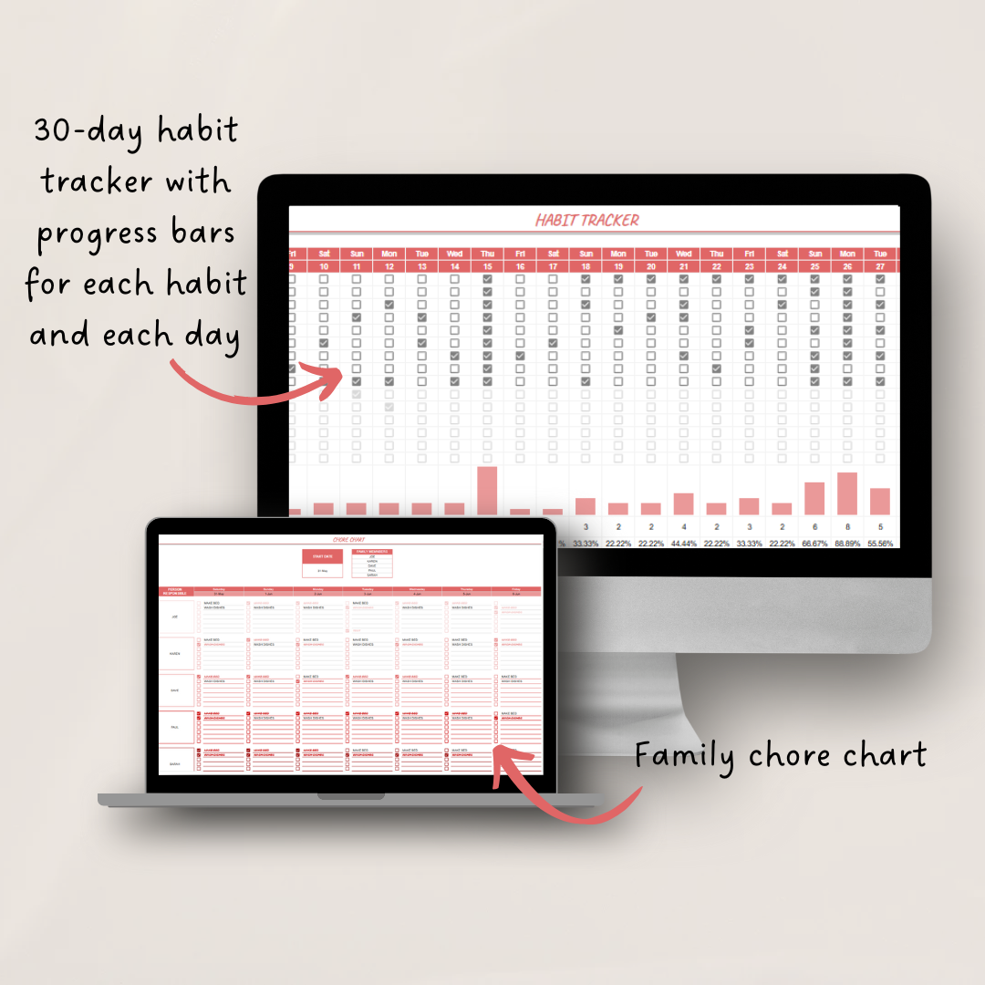 All in one Google Sheets Daily Planner