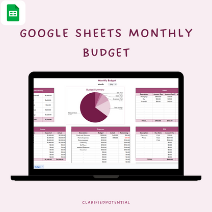 Google Sheets Budget Template